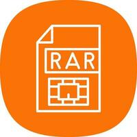 Rar  Vector Icon Design