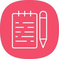 Notepad  Vector Icon Design