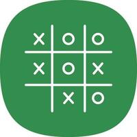 Tic Tac Toe  Vector Icon Design