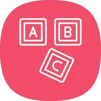 ABC Block  Vector Icon Design