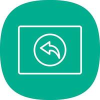 Backward  Vector Icon Design