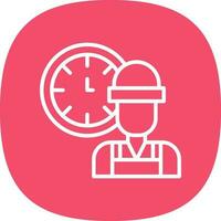 Working Hours  Vector Icon Design