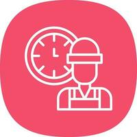 Working Hours  Vector Icon Design