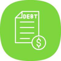 Debt Vector Icon Design