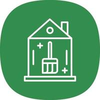 House Cleaning Vector Icon Design