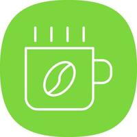 Hot Coffee Vector Icon Design