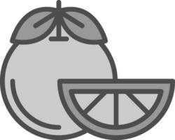 diseño de icono de vector de mandarina