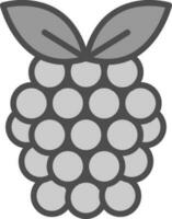 Raspberry Vector Icon Design