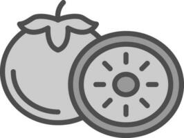 Persimmon Vector Icon Design