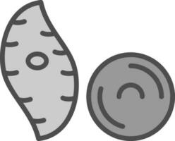 Yam Vector Icon Design