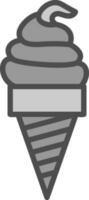 Ice Cream Vector Icon Design