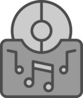 música álbum vector icono diseño