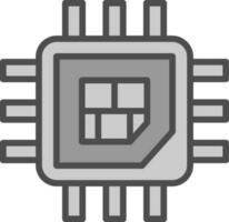 Processor  Vector Icon Design