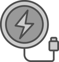 Wireless Charger  Vector Icon Design