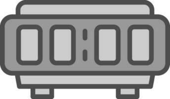 Digital Alarm Clock  Vector Icon Design