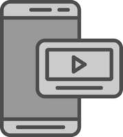 Mobile Video  Vector Icon Design