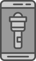 Flashlight  Vector Icon Design