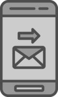 Send Mail  Vector Icon Design