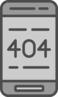 404 error vector icono diseño