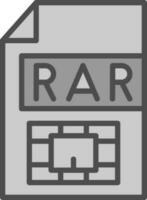 Rar  Vector Icon Design