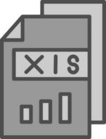 Xls  Vector Icon Design