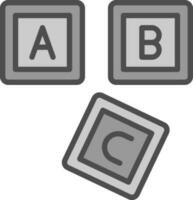 ABC Block  Vector Icon Design