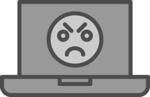Angry Face  Vector Icon Design