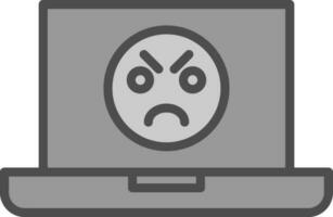 Angry Face  Vector Icon Design