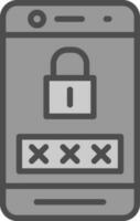 Password  Vector Icon Design