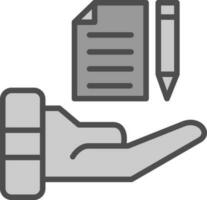 Contract Vector Icon Design