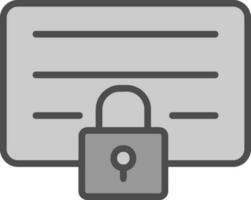 Locked Vector Icon Design