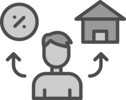 Mortgage Vector Icon Design