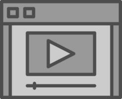 Video stream Vector Icon Design