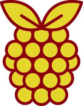 Raspberry Vector Icon Design