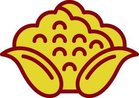 Cauliflower Vector Icon Design