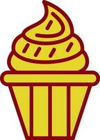 diseño de icono de vector de cupcake