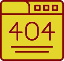 404 Error  Vector Icon Design