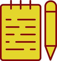 Notepad  Vector Icon Design