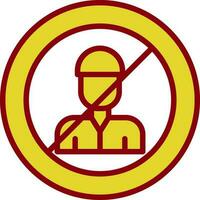 No Child Labor  Vector Icon Design