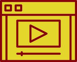 Video stream Vector Icon Design