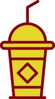 diseño de icono de vector de café helado