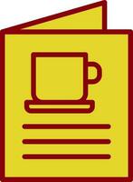 Coffee Menu Vector Icon Design