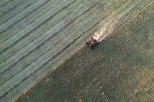 Wheat harvest in the Argentine countryside, La Pampa province, Patagonia, Argentina. photo