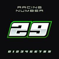 Racing Number Vector Design Template 29