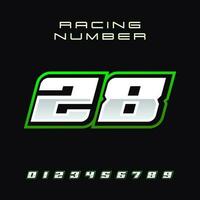 Racing Number Vector Design Template 28