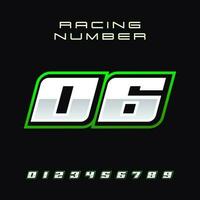 Racing Number Vector Design Template 06