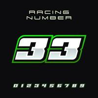 Racing Number Vector Design Template 33