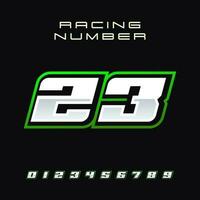 Racing Number Vector Design Template 23