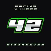 Racing Number Vector Design Template 42