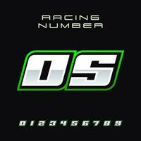 Racing Number Vector Design Template 05